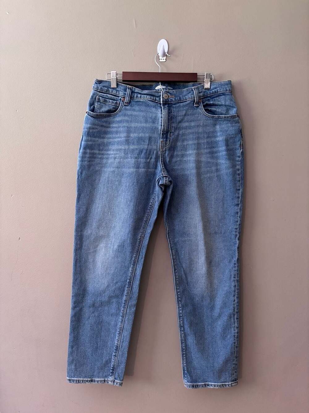Old Navy Medium Wash Straight Leg Jeans Size 12